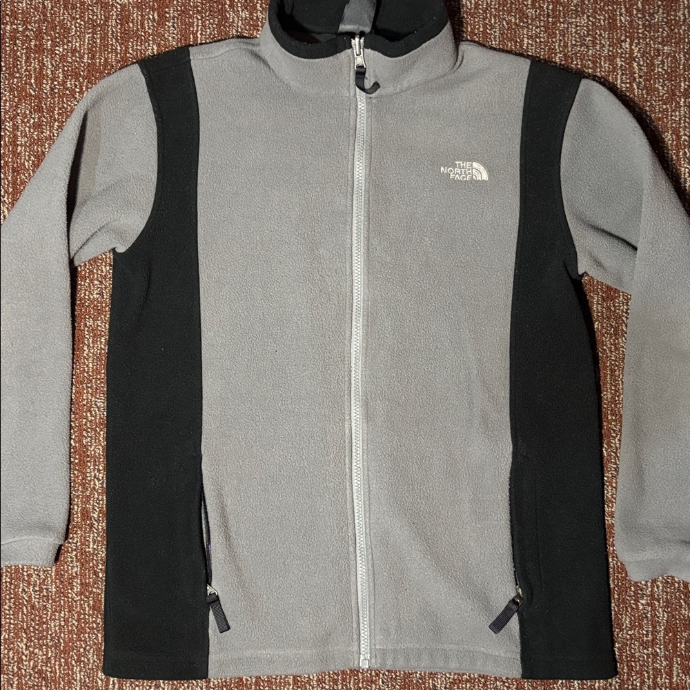 The North Face Charcoal and Black Fleece Jacket
